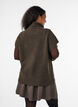 Strikvest med rullekrave, Brun, Model image number 2