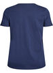Jule t-shirt i &oslash;kologisk bomuld, Bl&aring;, Packshot image number 1