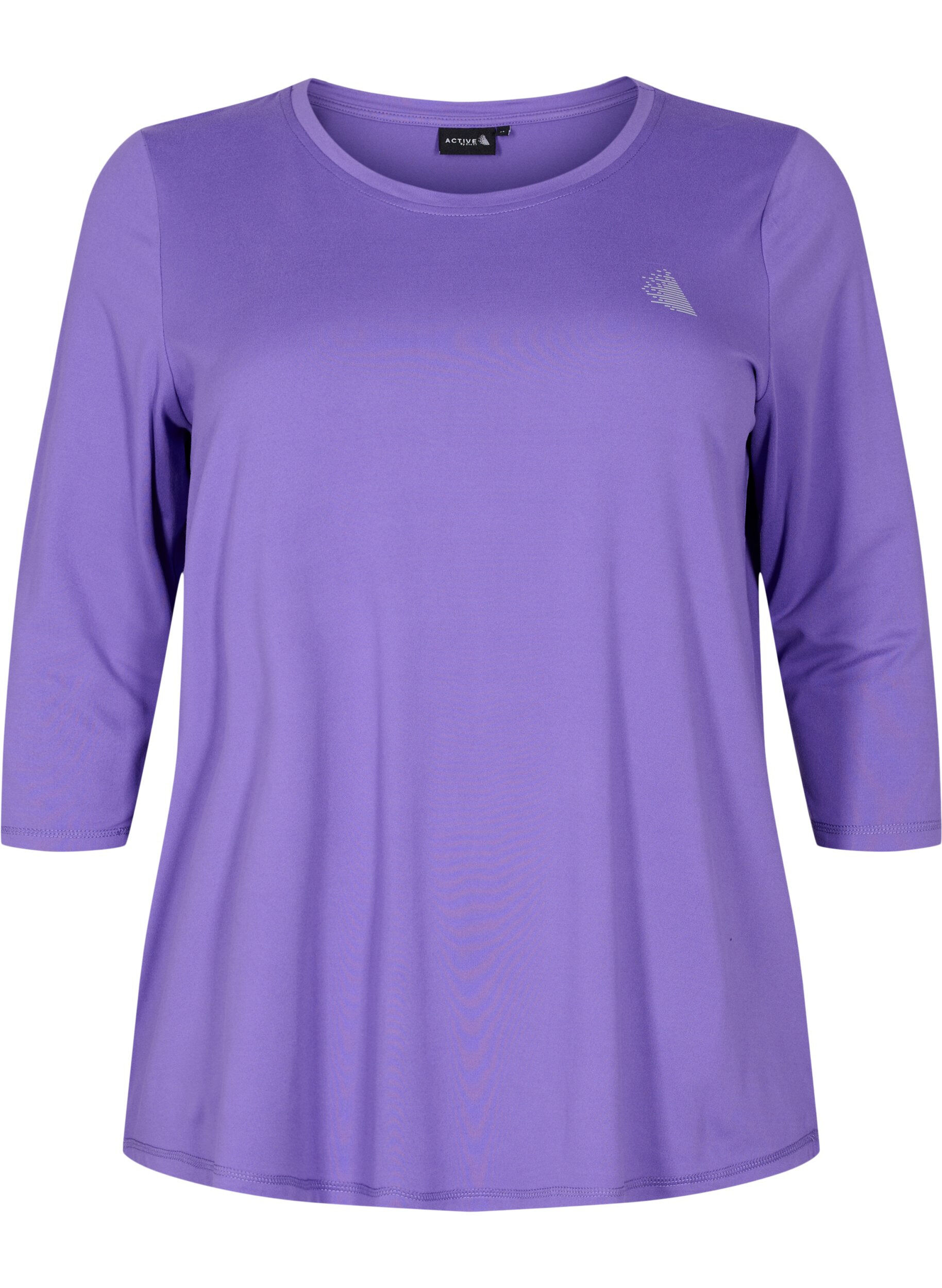 ZizziTr&aelig;ningsbluse med 3/4 &aelig;rmer, Lilla, Packshot image number 0
