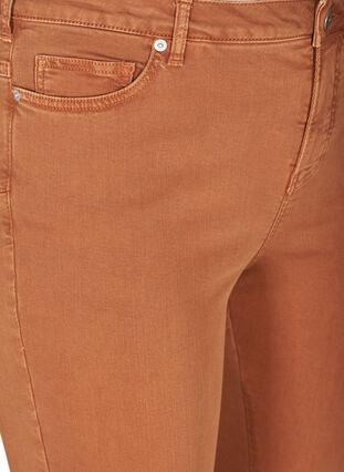 Højtaljede super slim Amy jeans, Brown ASS, Packshot image number 2