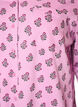 Bomulds pyjamas-skjorte med brystlomme, Lyser&oslash;d, Packshot image number 2