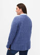 Strikbluse med slids, Gray Blue Mel., Model image number 1