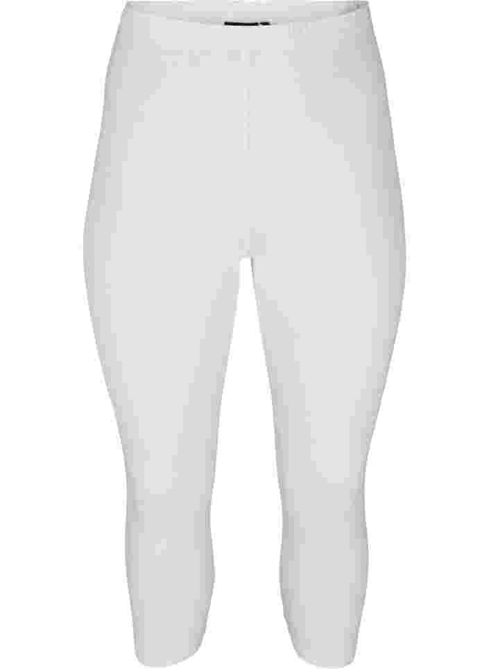 Basis 3/4 leggings, Bright White, Packshot image number 0