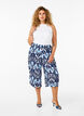 Culotte bukser i viskose med print, Blue Ethnic AOP, Model image number 0