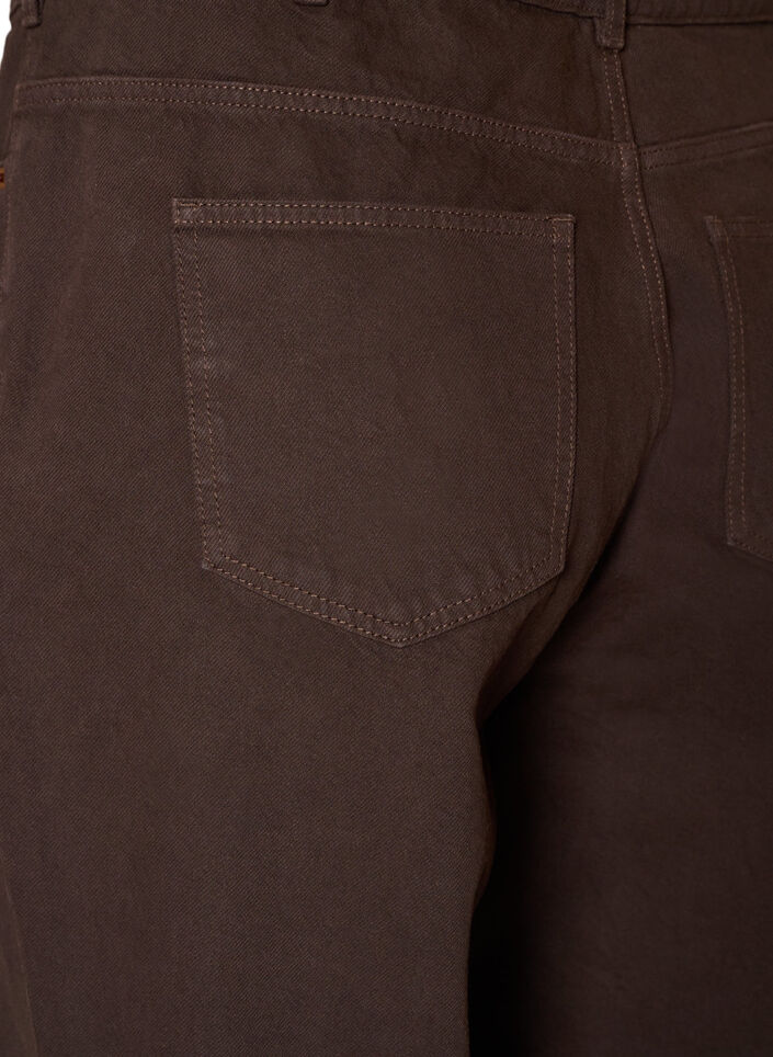 Farvede Kiana jeans med lige pasform, Brun, Packshot image number 3