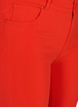 Slim fit bukser med lommer, Flame Scarlet, Packshot image number 2