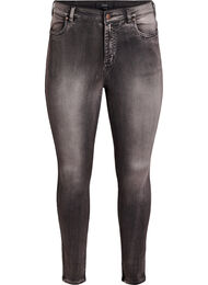 Super slim Amy jeans med h&oslash;j talje, Gr&aring;