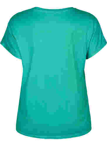 Kortærmet trænings t-shirt, Mint, Packshot image number 1