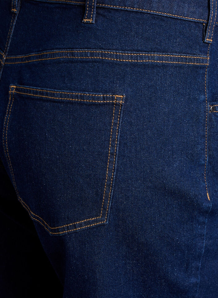 Cropped Vera jeans med straight fit, Bl&aring;, Packshot image number 3