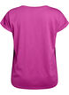 Kort&aelig;rmet t-shirt i bomuldsblanding, Lilla, Packshot image number 1
