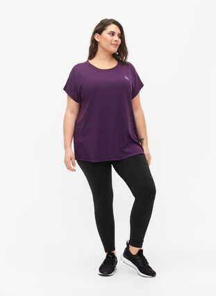 Kortærmet trænings t-shirt , Purple Pennant, Model image number 2
