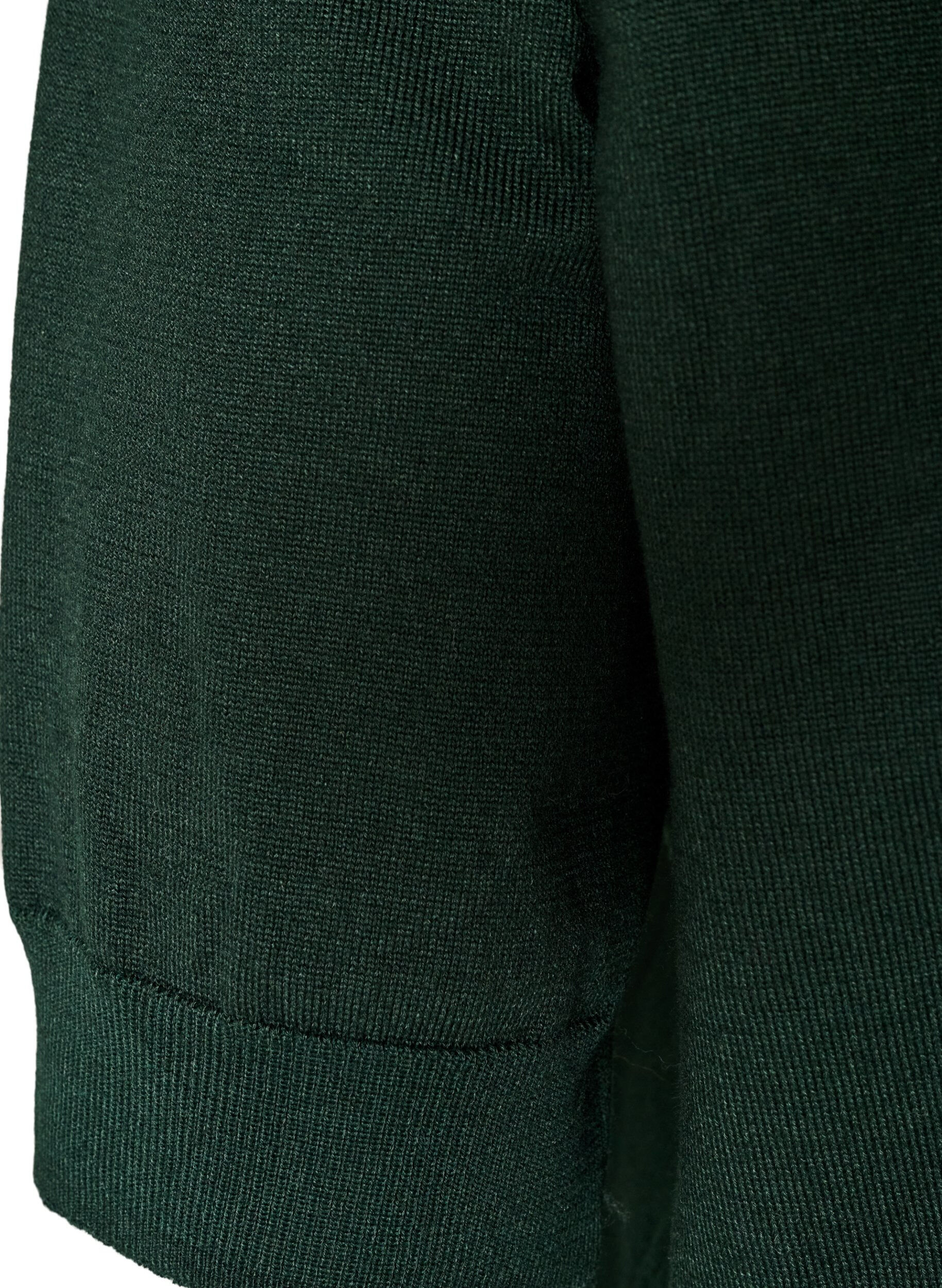 ZizziFinstrikket bluse med korte &aelig;rmer, Gr&oslash;n, Packshot image number 3