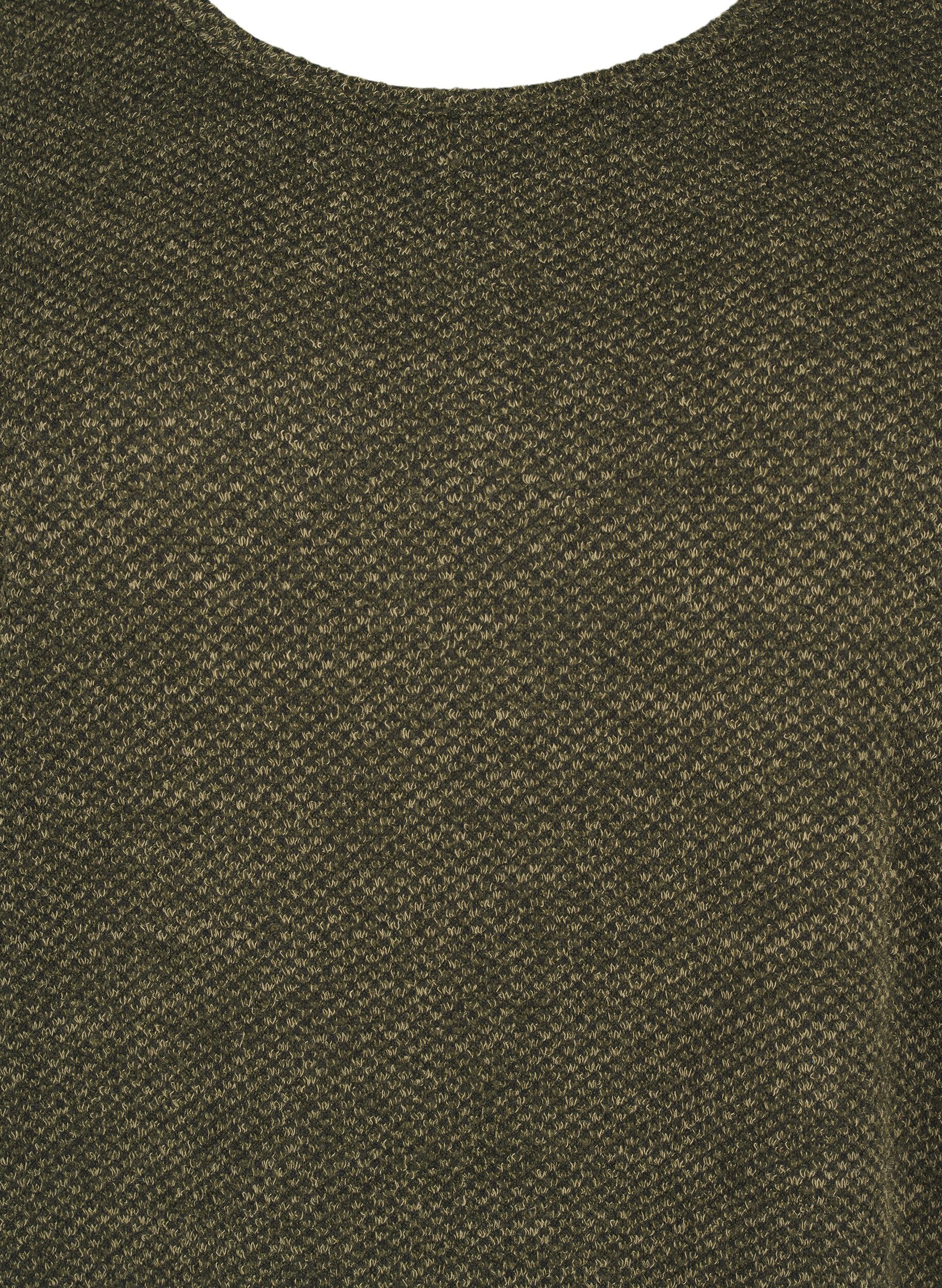 Zizzi T-shirt kjole med korte &aelig;rmer, Winter Moss, Packshot image number 2