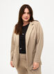 Enkel blazer med knaplukning, Beige, Model image number 0