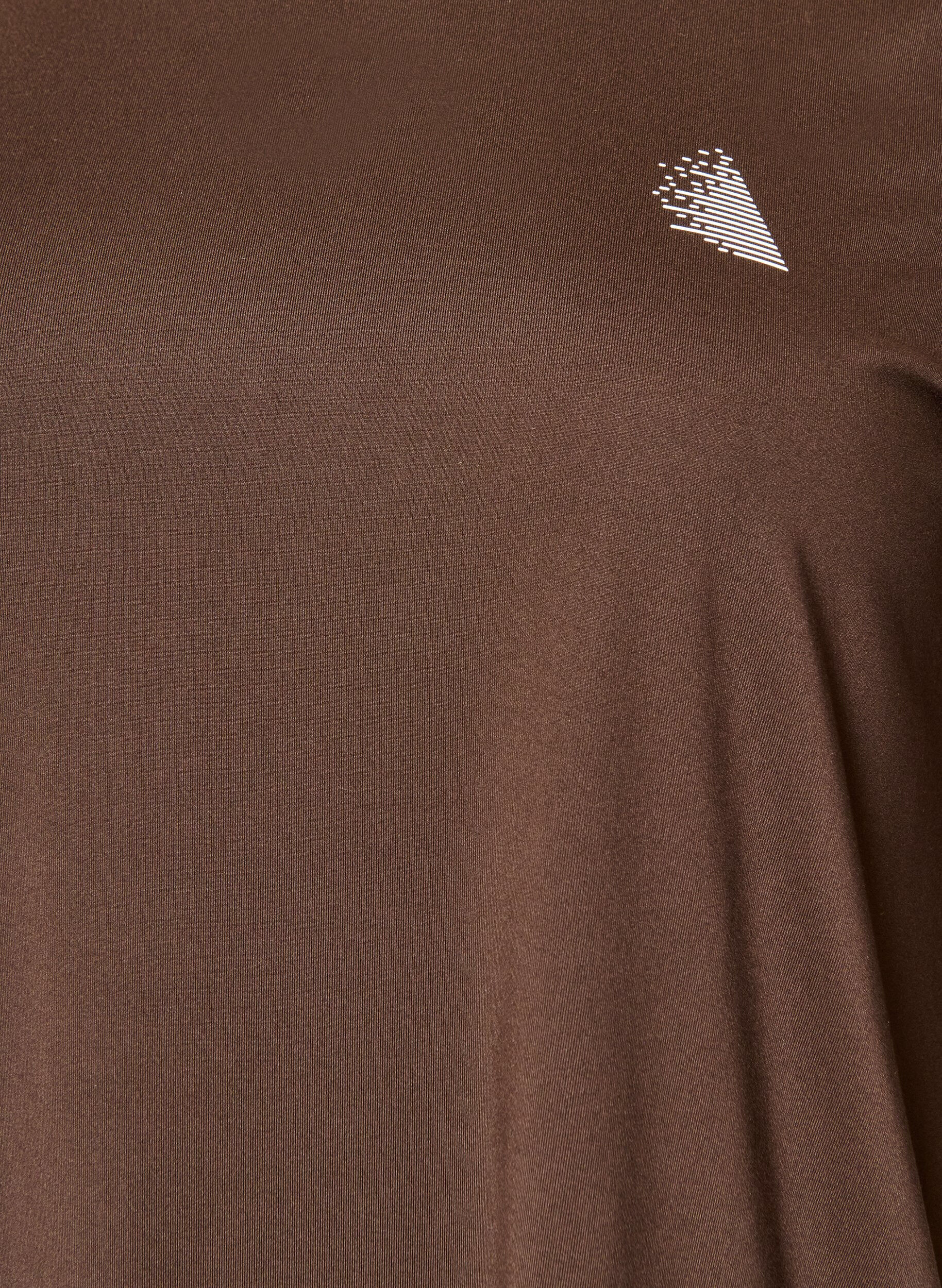ZizziTr&aelig;ningsbluse med 3/4 &aelig;rmer, Brun, Packshot image number 2