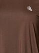Tr&aelig;ningsbluse med 3/4 &aelig;rmer, Brun, Packshot image number 2