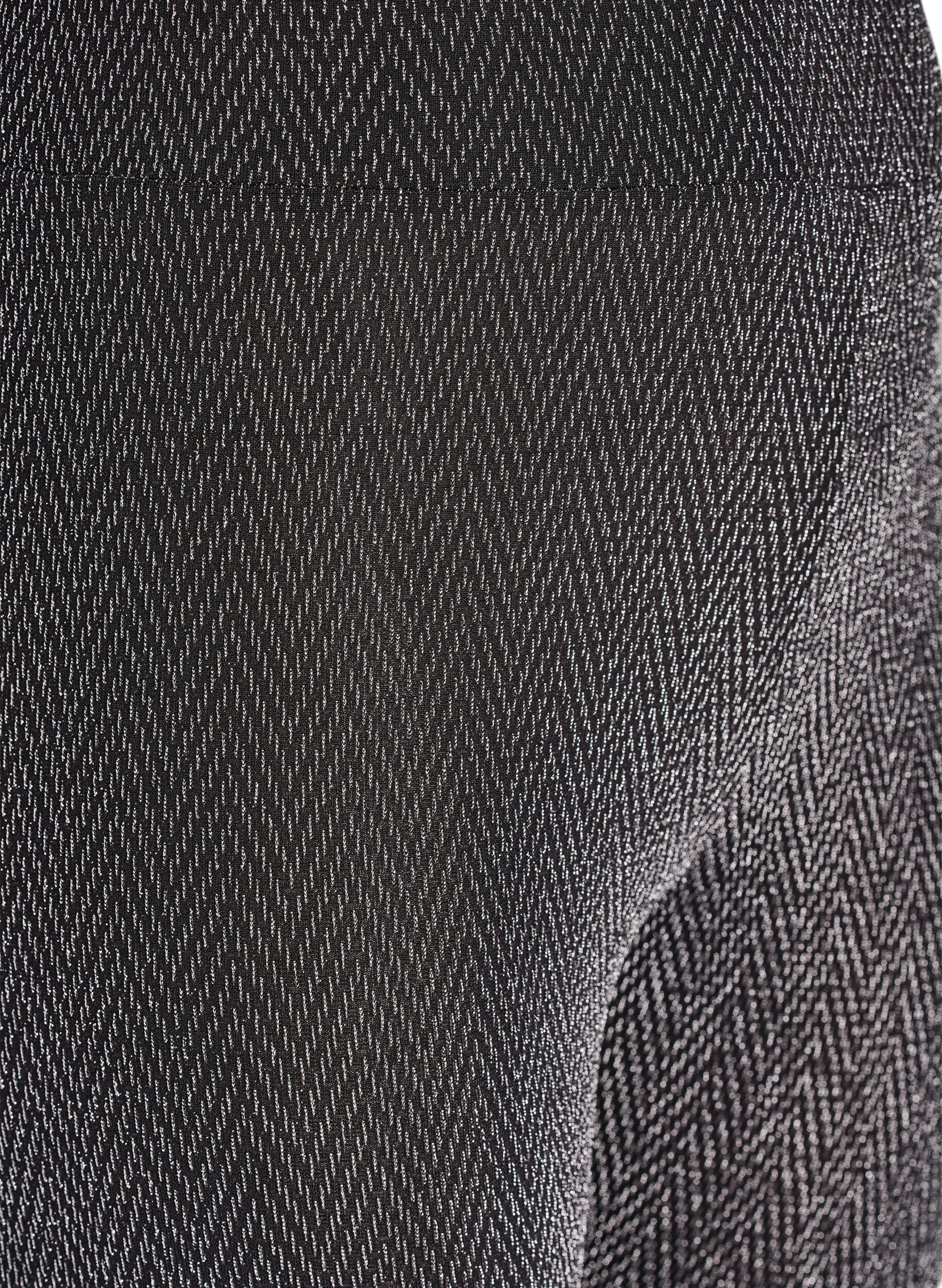 Zizzi Leggings med glitterm&oslash;nster, Sort, Packshot image number 2