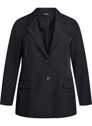 Blazer med lommer og slids, Sort