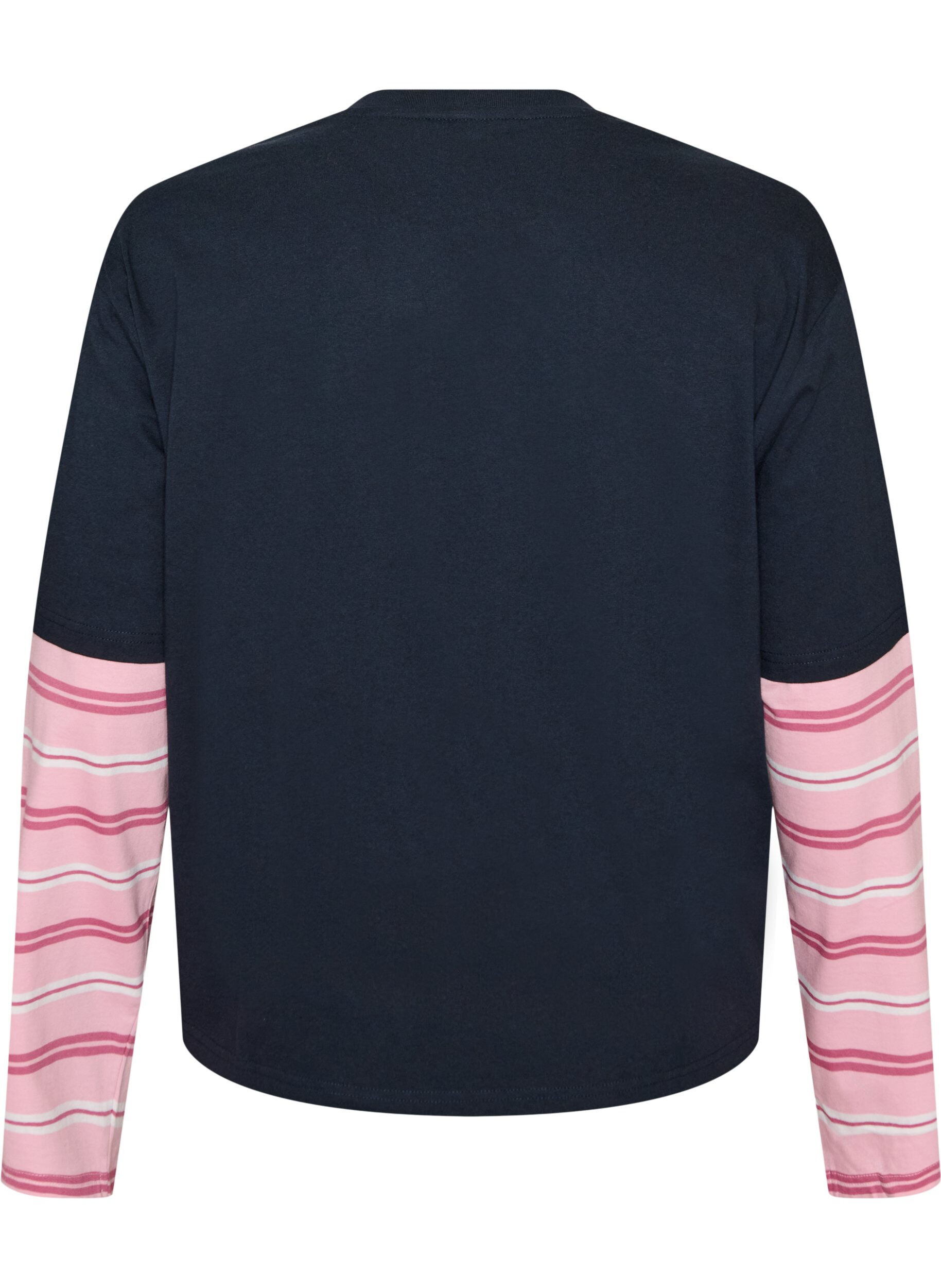 ZizziT-shirt med sporty lag-p&aring;-lag-look, Bl&aring;, Packshot image number 1