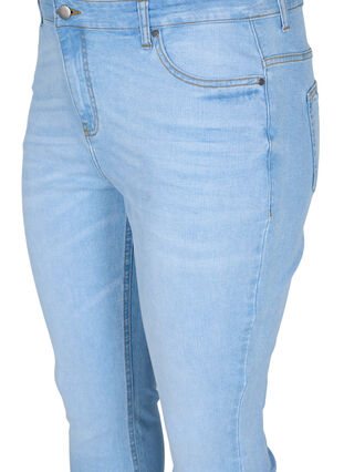 Højtaljede Amy jeans med super slim fit, Light blue, Packshot image number 2