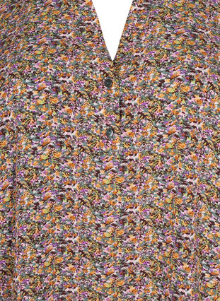 FLASH - Langærmet bluse med print, Multi Ditsy, Packshot image number 2