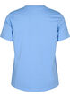 Basis t-shirt i bomuld med rund hals , Bl&aring;, Packshot image number 1
