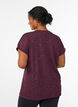 L&oslash;s tr&aelig;nings t-shirt med korte &aelig;rmer, M&oslash;rk Bordeaux, Model image number 2