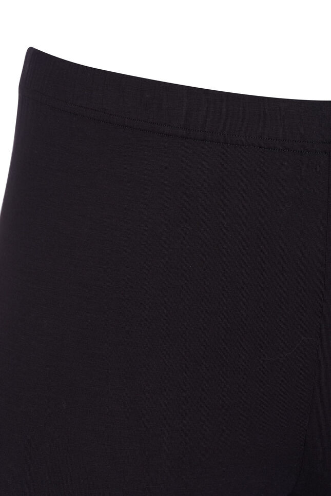 Basis 3/4 leggings i viskose, Sort, Packshot image number 2