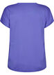 Ensfarvet tr&aelig;nings t-shirt, Bl&aring;, Packshot image number 1