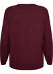 Cardigan med runde knapper, R&oslash;d, Packshot image number 1