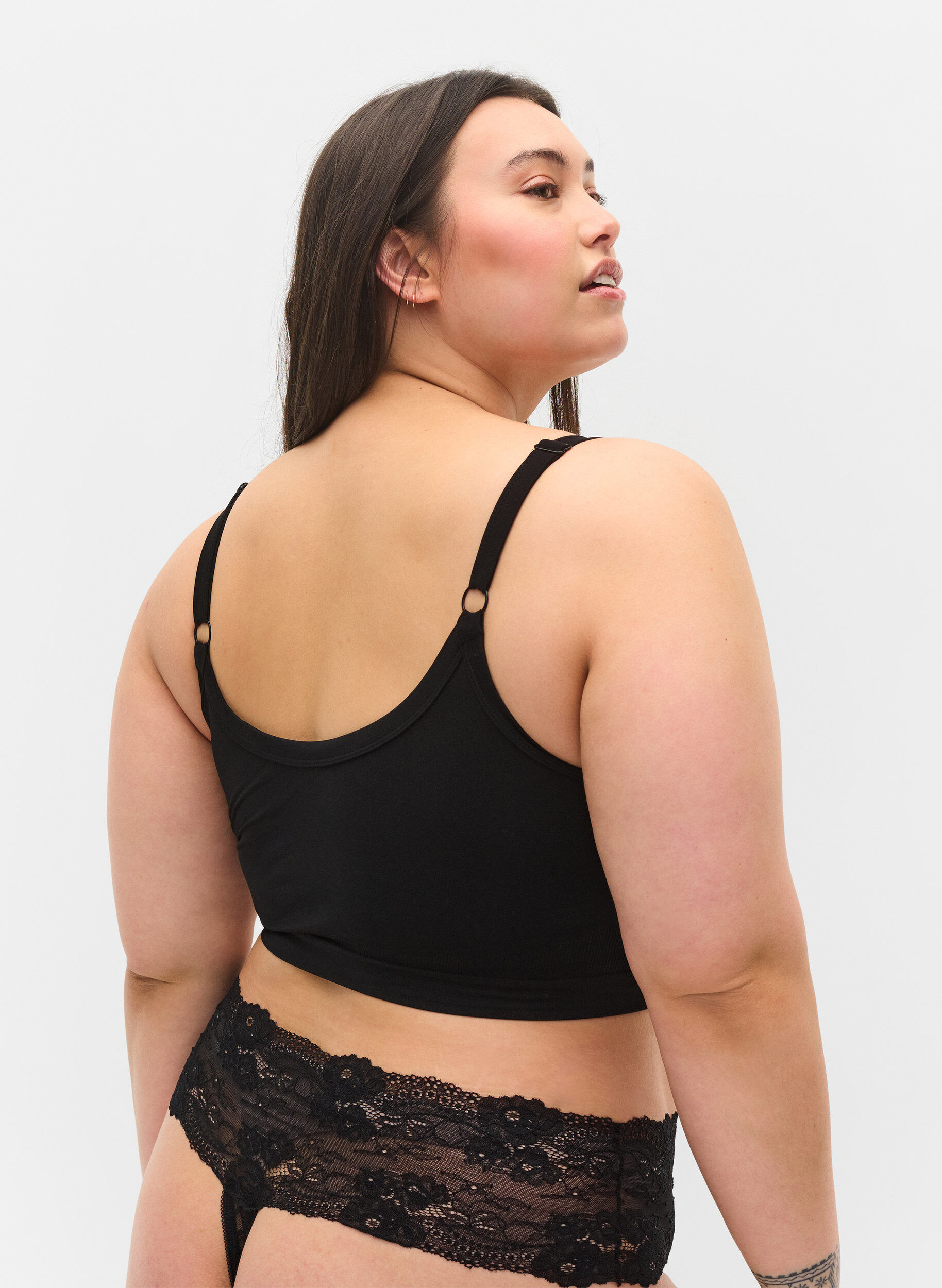 Zizzi 2-pak g-streng trusse, Sort, Model image number 1