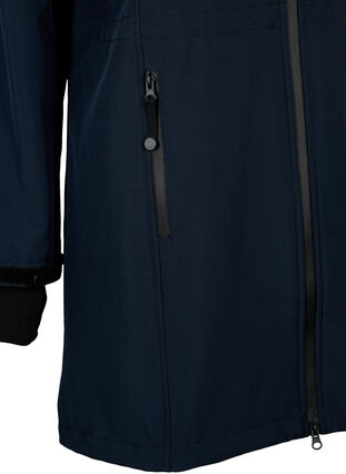 Softshell jakke med aftagelig hætte, Night Sky, Packshot image number 3