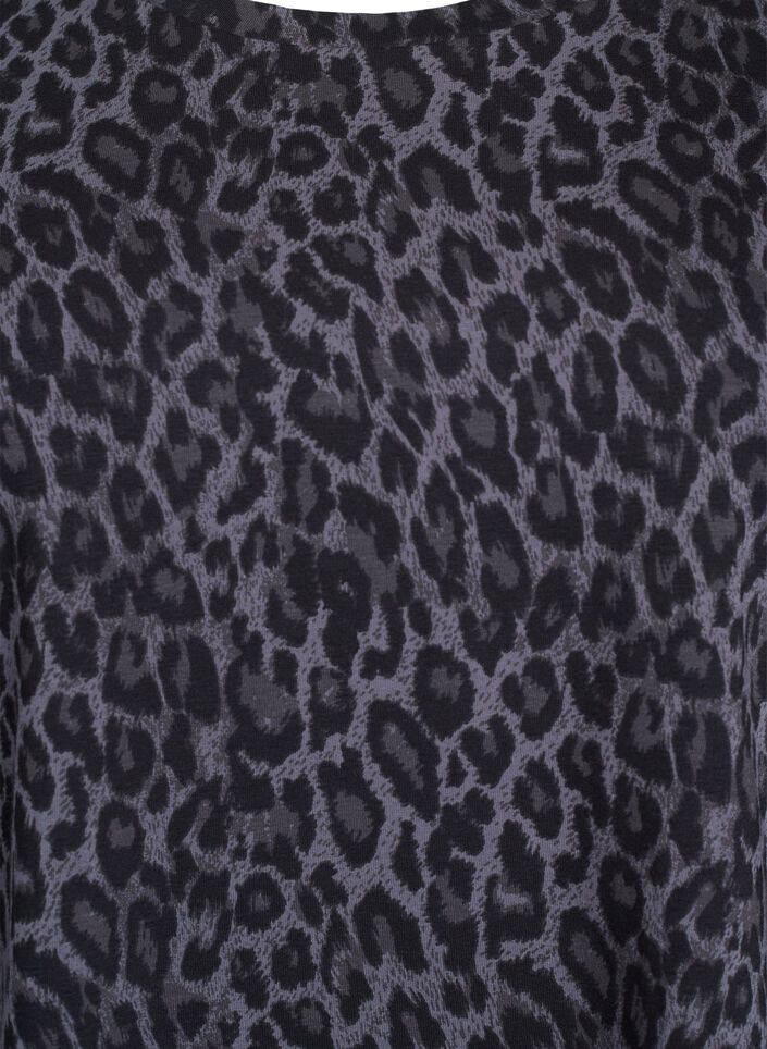 T-shirt med rund hals og all-over print, Grå, Packshot image number 2