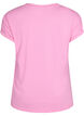 Kort&aelig;rmet t-shirt i bomuldsblanding, Lyser&oslash;d, Packshot image number 1
