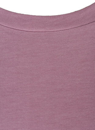 T-shirt i bomuldsmix, Lavender Mist Mel., Packshot image number 2