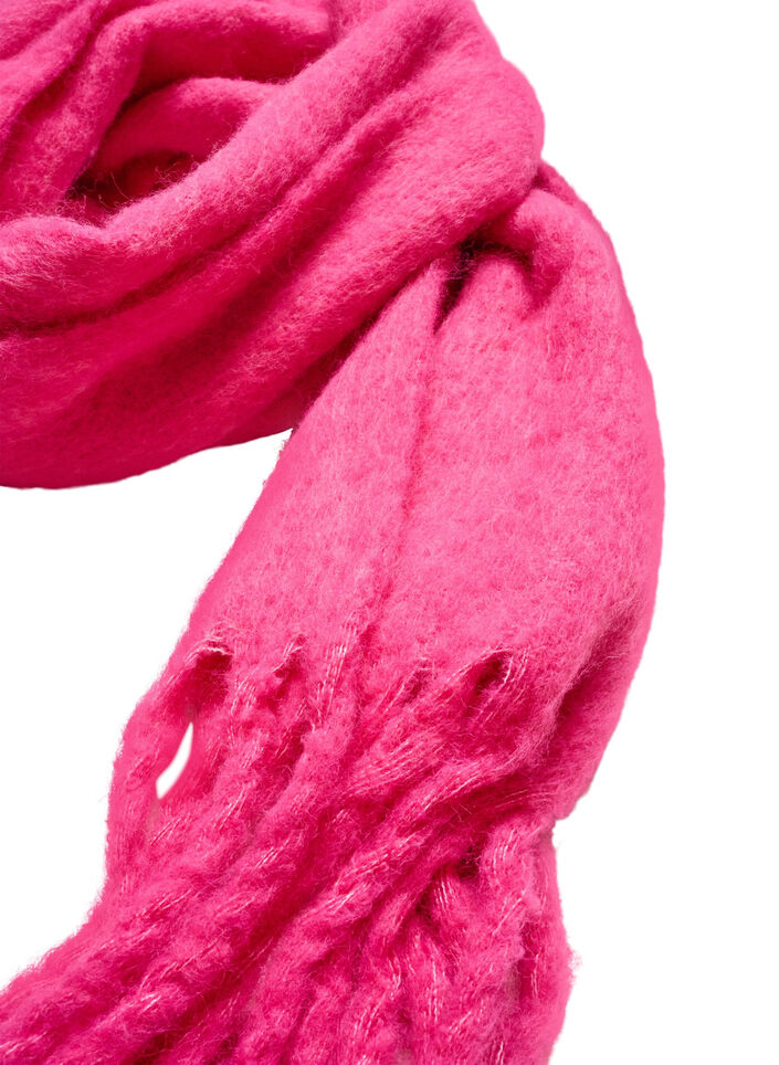 Bl&oslash;dt t&oslash;rkl&aelig;de med frynser, Lyser&oslash;d, Packshot image number 1