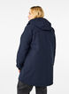Softshell jakke med aftagelig h&aelig;tte, Bl&aring;, Model image number 2
