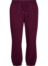 Sweatpants med h&oslash;j talje og bindeb&aring;nd, Lilla
