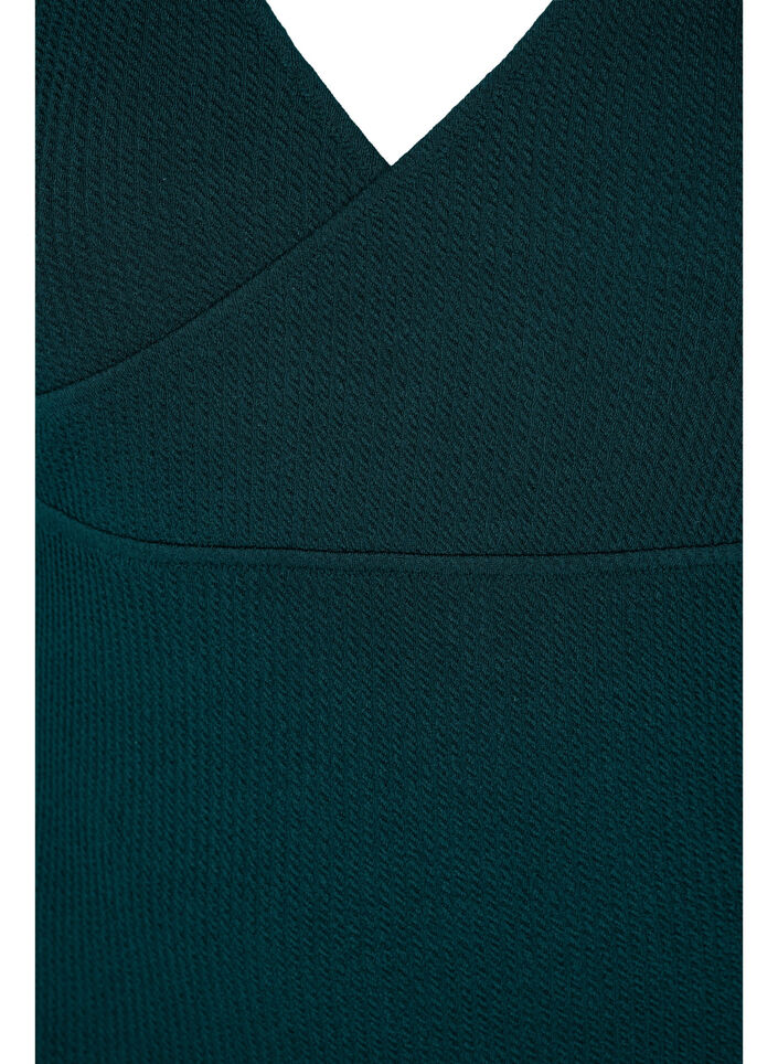 Badedragt med wrap-effekt, Deep Teal, Packshot image number 2