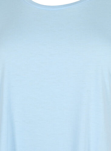 Kortærmet t-shirt i bomuldsblanding, Chambray Blue , Packshot image number 2