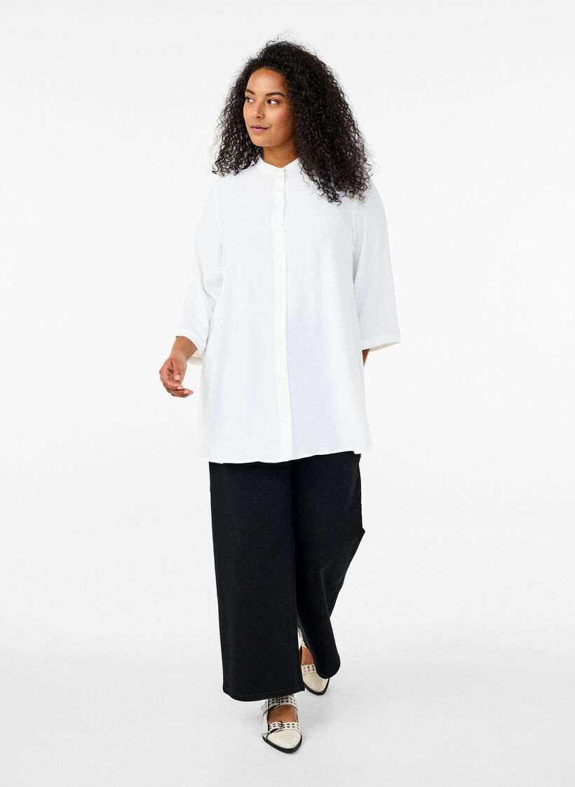 Tunika med 3/4 &aelig;rmer, Vanilla, Model image number 1