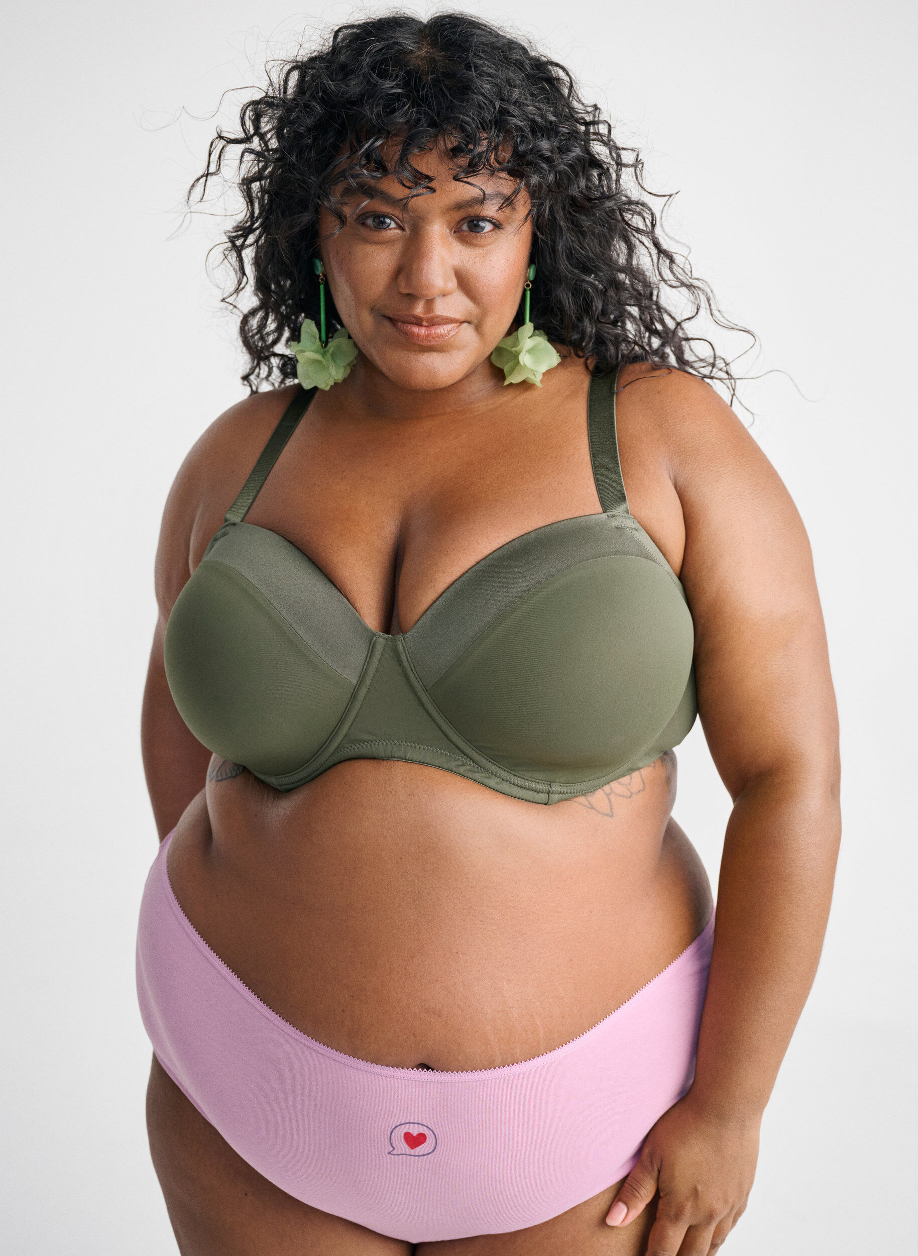 Zizzi 7-pak hipster trusse med regul&aelig;r talje, Lilla, Image image number 0