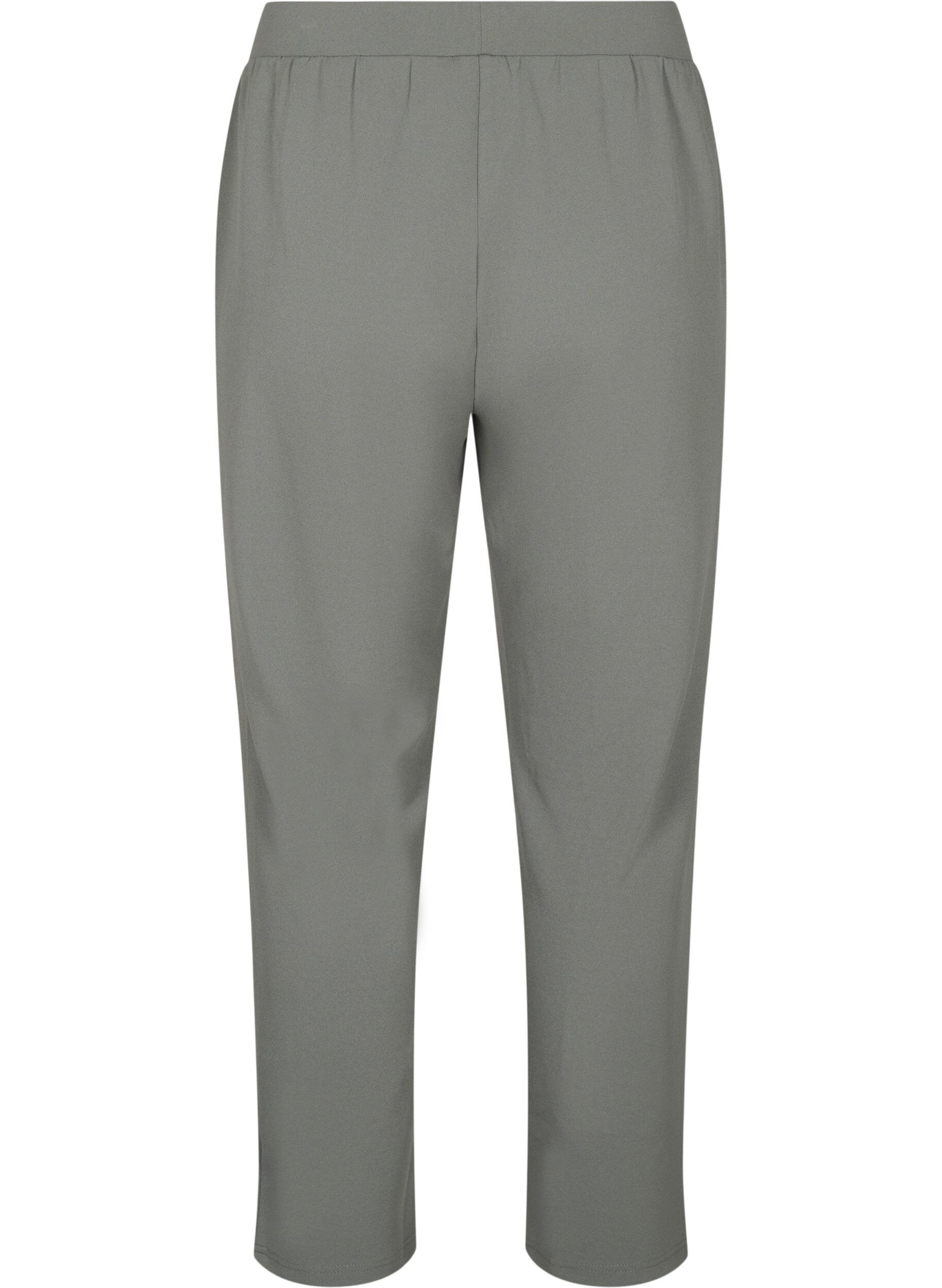 ZizziBukser med straight fit, Gr&aring;, Packshot image number 1