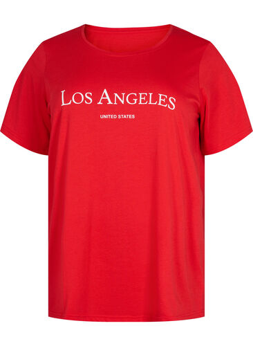 FLASH - T-shirt med motiv, High Risk Red, Packshot image number 0