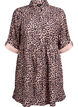 Fløjlskjole med leopardprint, Brun, Packshot image number 0