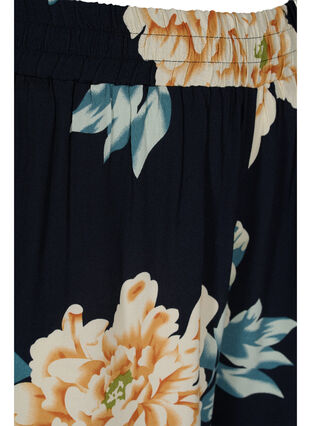 Løstsiddende shorts med blomsterprint, Roses on Navy, Packshot image number 2