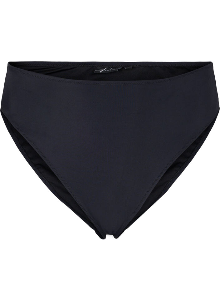 Bikini trusse med høj talje, Black, Packshot image number 0