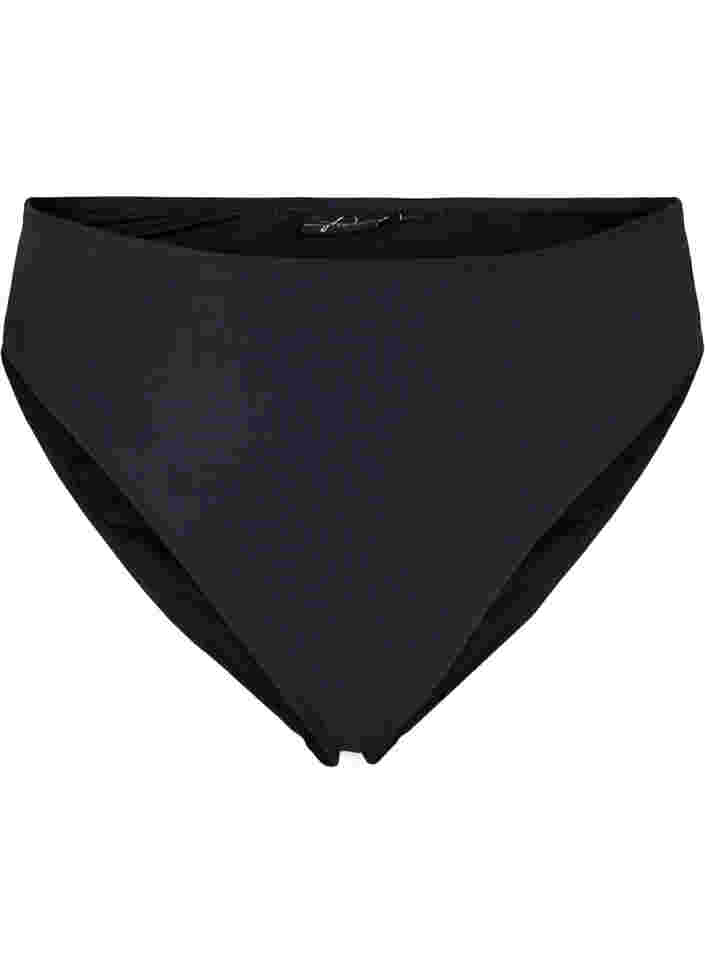 Bikini trusse med høj talje, Black, Packshot image number 0