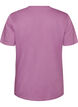 T-shirt i &oslash;kologisk bomuld med hulbroderi, Lilla, Packshot image number 1