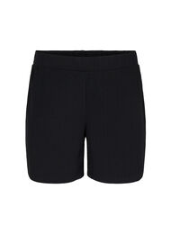 Løse shorts med struktur, Black